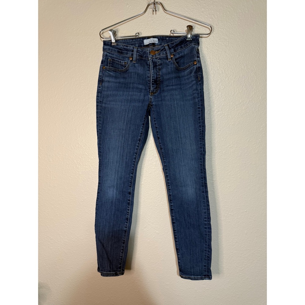 Loft Skinny Jeans Dark Wash Denim Size 26/2 Petite P 317‎